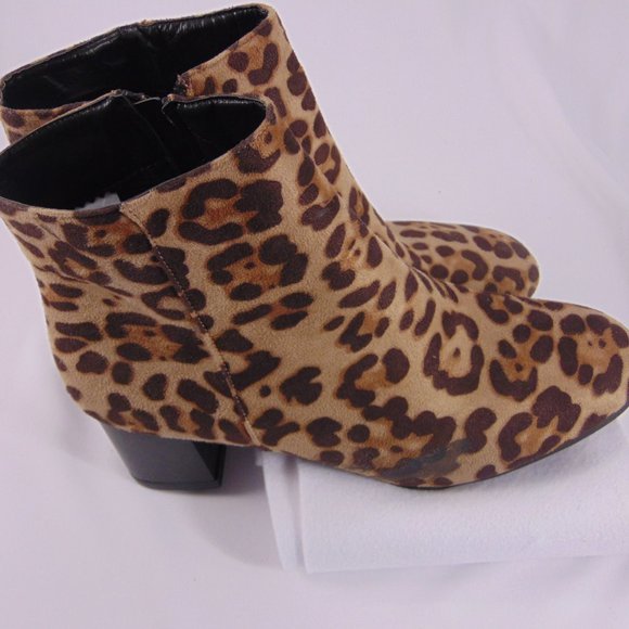 Animal Print Ankle Boots NWOT - Picture 9 of 9
